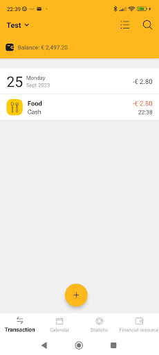 Android application Money Manager screenshort