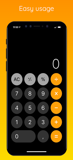 Android application Calculator OS 18 screenshort