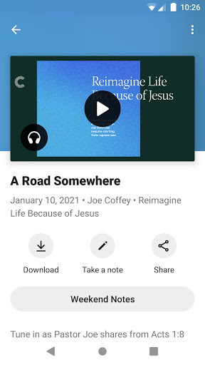 The CCC App Screen 3