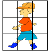 animated images slide puzzle