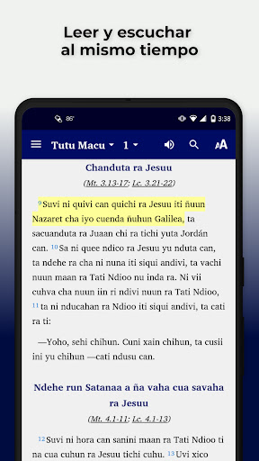 Android application Mixtec Jicaltepec Bible screenshort