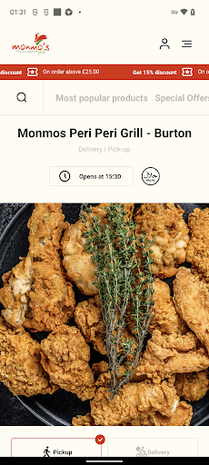 Android application Monmos Peri Peri Grill screenshort
