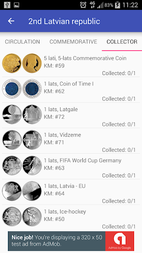 Coins of Latvia Screenshot 1 - AppWisp.com