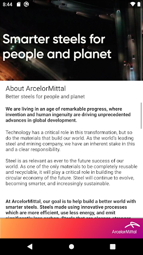 ArcelorMittal ELP Event Screen 3