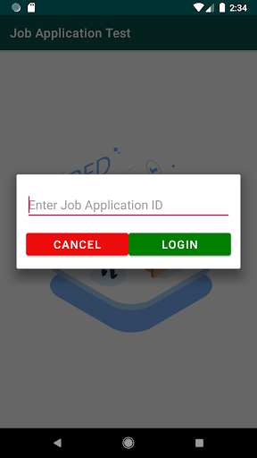 DTL Job application test Screen 2