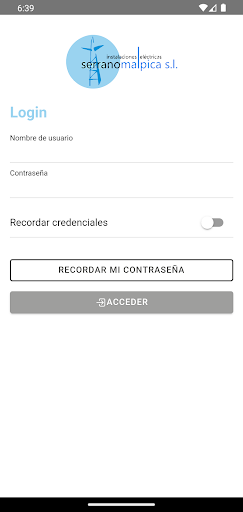 Android application Control Serrano Malpica screenshort