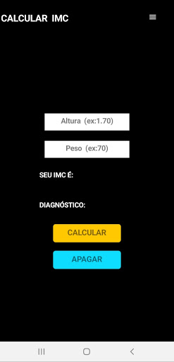 Calcular IMC Screen 2