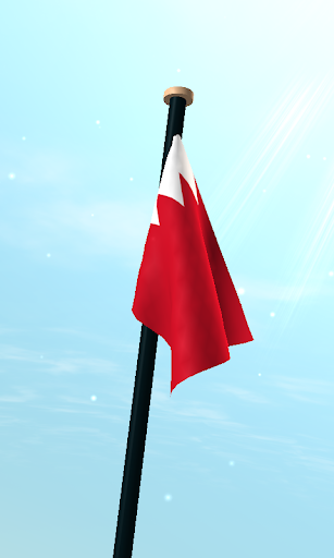 Bahrain Flag 3D Free Wallpaper Screen 3