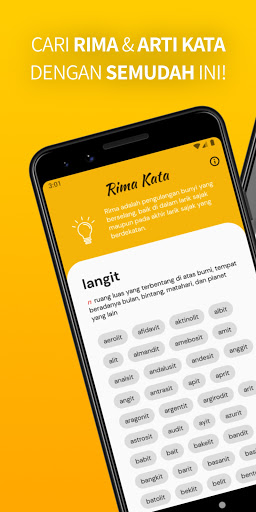 Android application Rima Kata screenshort