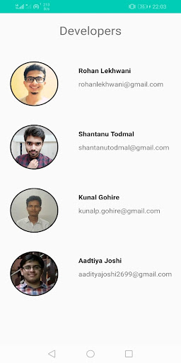 Android application Infinity 2k19 screenshort