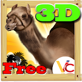 Camel race 3D icon