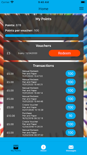 Pen and Paper Loyalty Card Screen 3