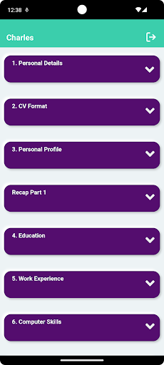 Android application EmployABLE - CV writing tips screenshort