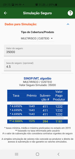 PSR - Programa de Seguro Rural Screen 2
