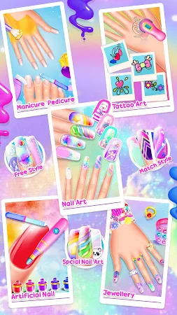 Game screenshot Nail Salon Game: Art & Tattoo apk download