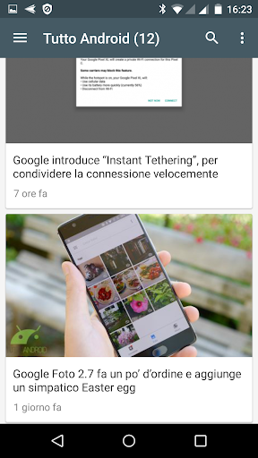 Aggiornamenti app Screen 3