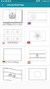 World Flags : Coloring