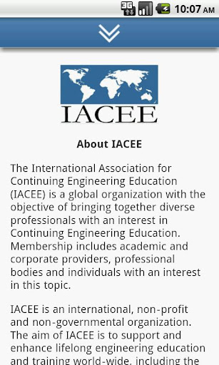 Android application IACEE Website Mobile App screenshort
