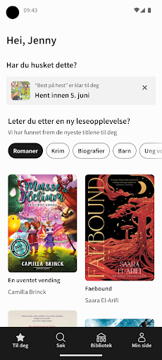 Android application The Library screenshort