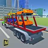 Blocky: Car Transporter Truck icon