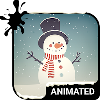 Snowman Animated Keyboard + Live Wallpaper