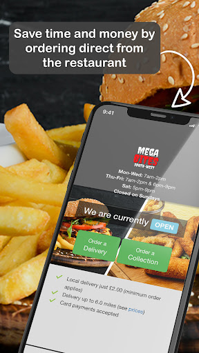 Android application Mega Bites South West Bridport screenshort