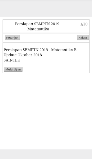Materi  Soal SBMPTN SAINTEK 2020