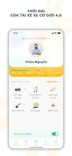 Android application Bác tài Sben screenshort