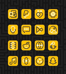 Linios Yellow - Icon Pack Screenshot