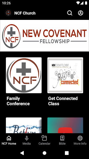 Android application The NCF Church App screenshort