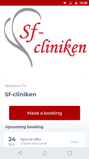 Android application Sf-cliniken screenshort