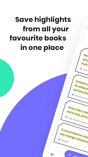 Android application Clippit - Save Book Quotes screenshort