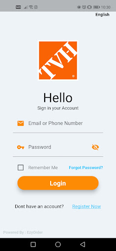 Android application TVH Ezy Member screenshort