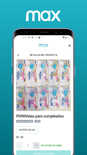 Android application Max Super Store screenshort