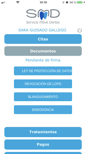 Android application Clinica Dental Sermade screenshort