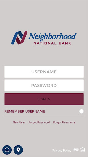 Android application Neighborhood National Bank screenshort