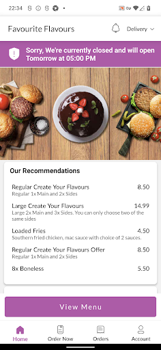 Favourite Flavours Screen 2