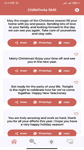christmas sms Screen 2
