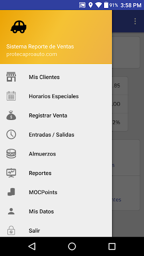 ProtecaApp Control de Ventas y Screen 2