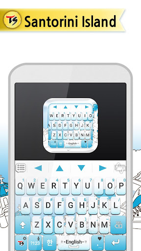 Android application Santorini for TS Keyboard screenshort