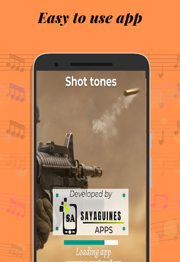 Android application Sounds of bullets and gunshots screenshort