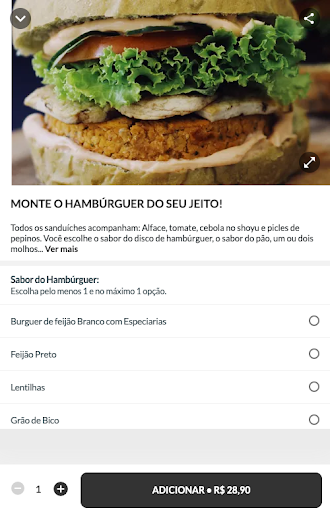 B Vegan Delivery Screen 2