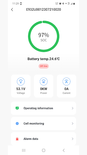 Android application PowerCool screenshort