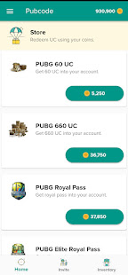 Pubcode - Earn UC & Royal Pass 1.0.38 screenshots 2