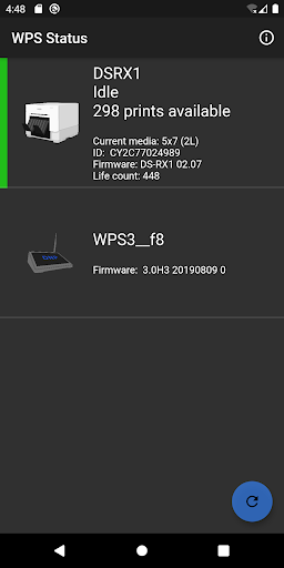 Android application WPS Status screenshort