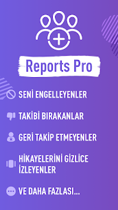 Reports+Pro Apk İndir: Instagram Takipçi Analizi (2023) 1