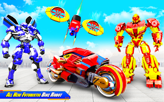 Tiger Robot Moto Bike Game