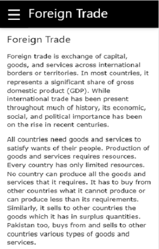 Foreign Trade Screen 3