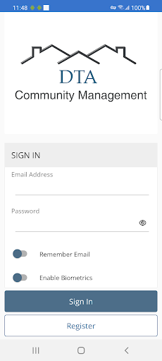 Android application DTA Community Management screenshort