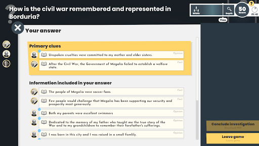 Android application Fact Finders screenshort